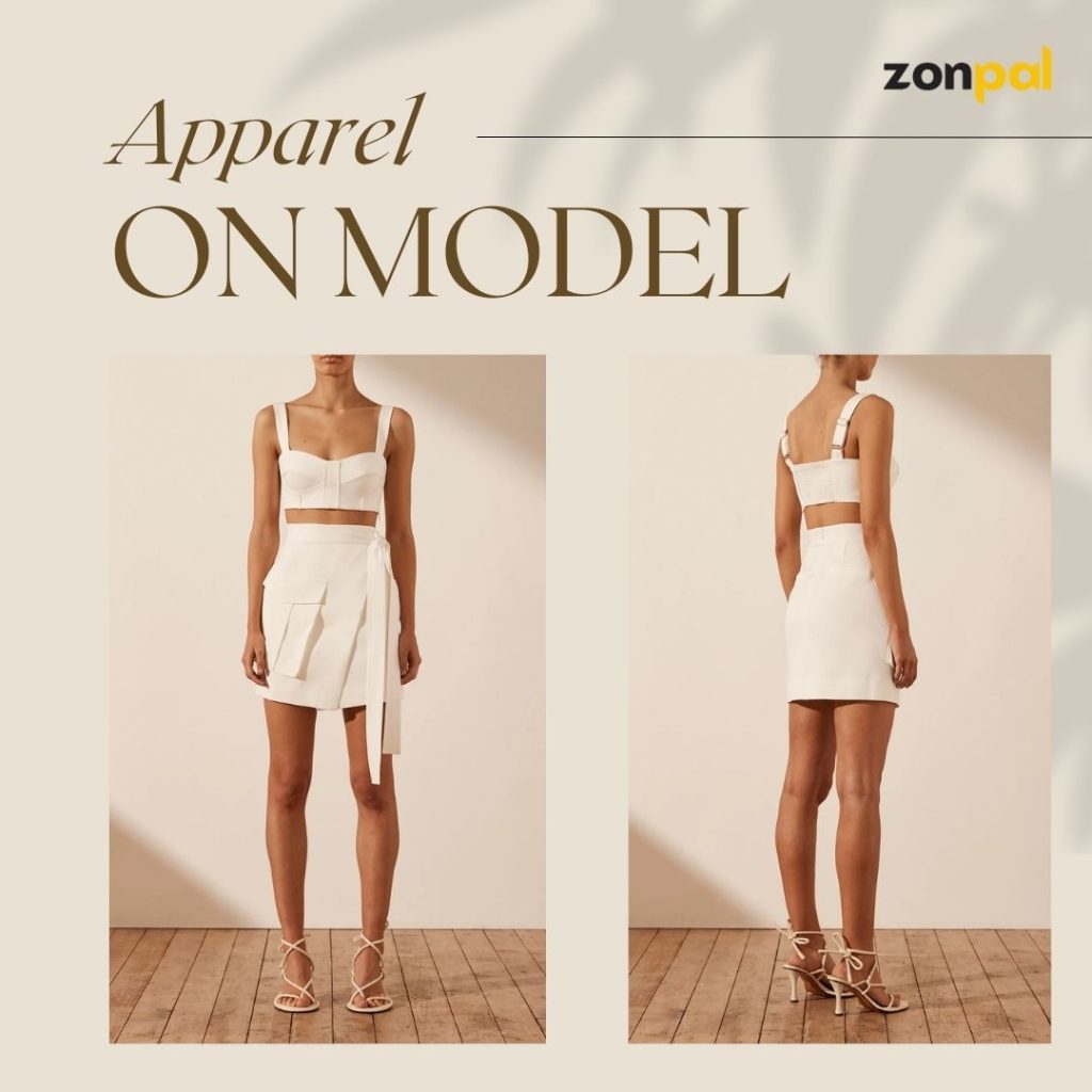 Apparel on Model at Zonpal