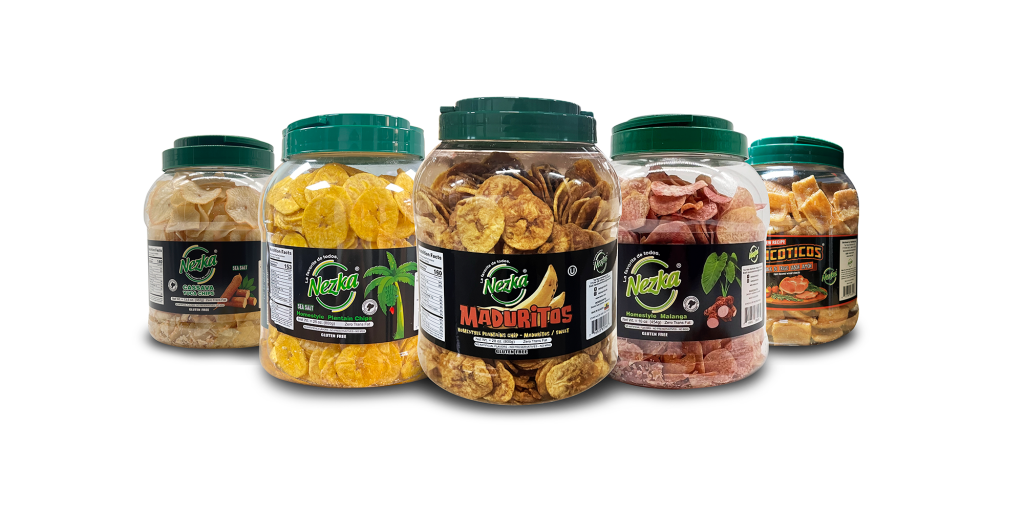 Zonpal packaged food products collection with packaging labels displayed on blue background showing best-selling food it