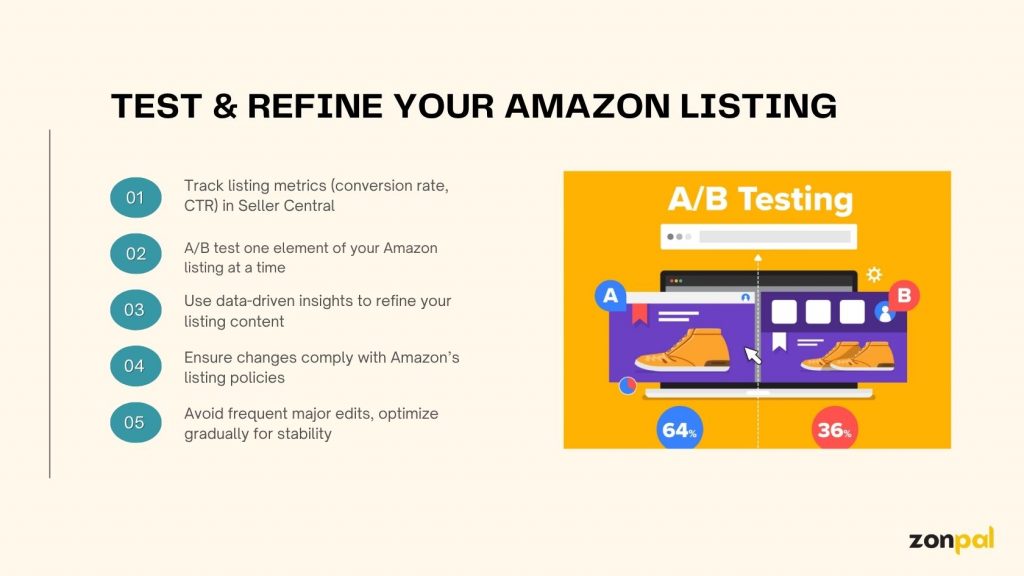 amazon listing