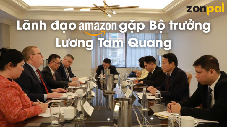 Lãnh đạo Amazon gặp Bộ trưởng Lương Tam Quang
