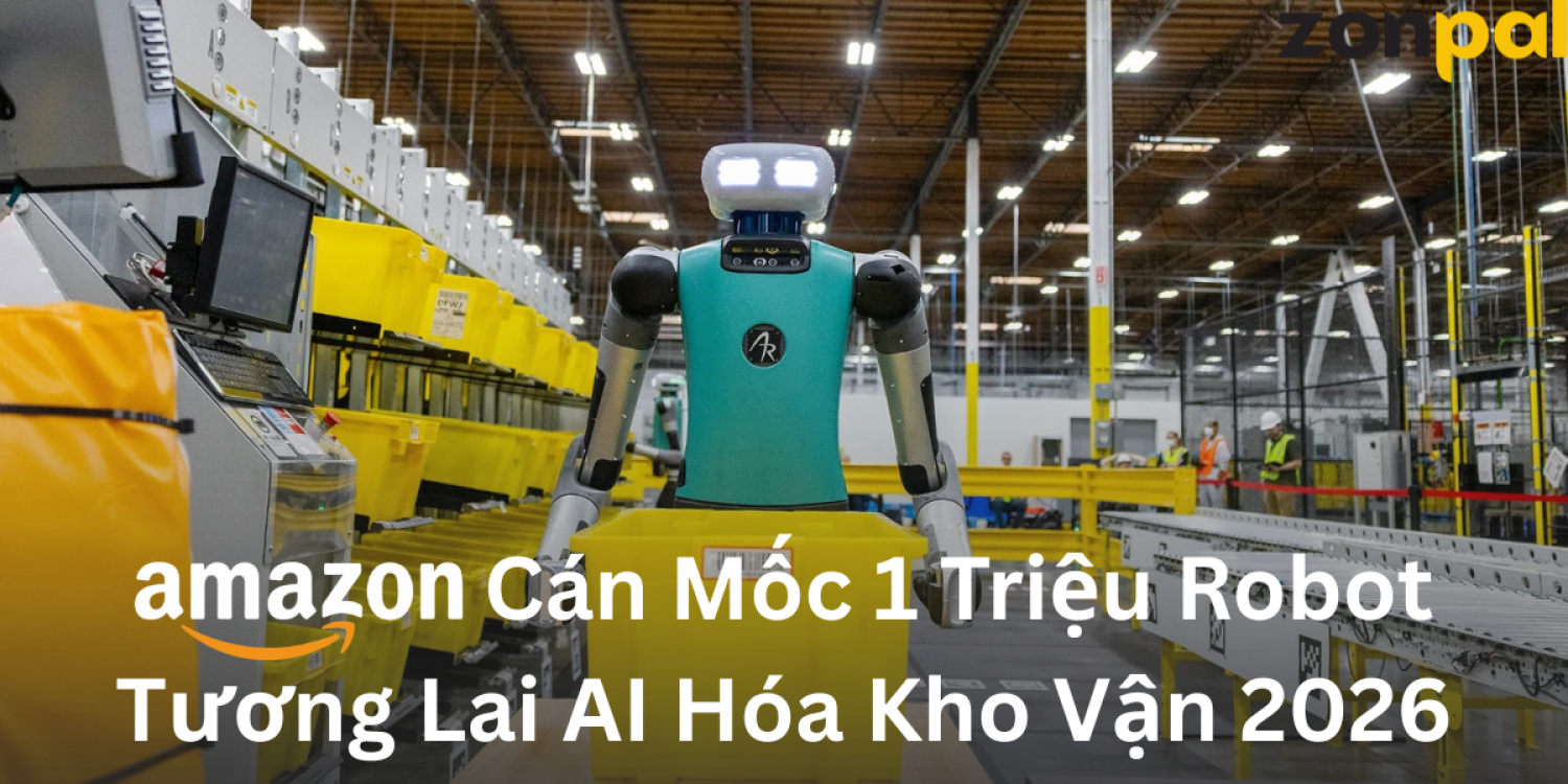 Amazon Cán Mốc 1 Triệu Robot