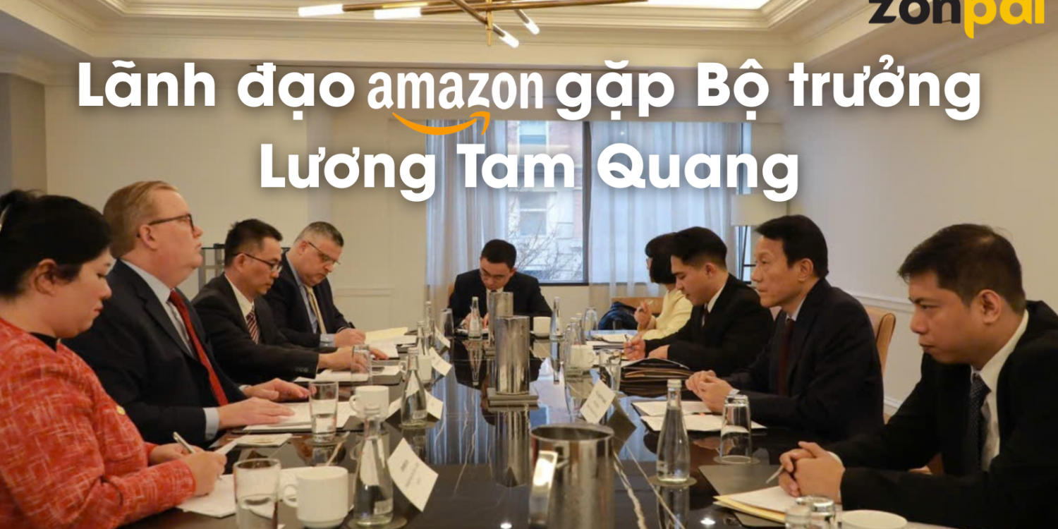 Lãnh đạo Amazon gặp Bộ trưởng Lương Tam Quang